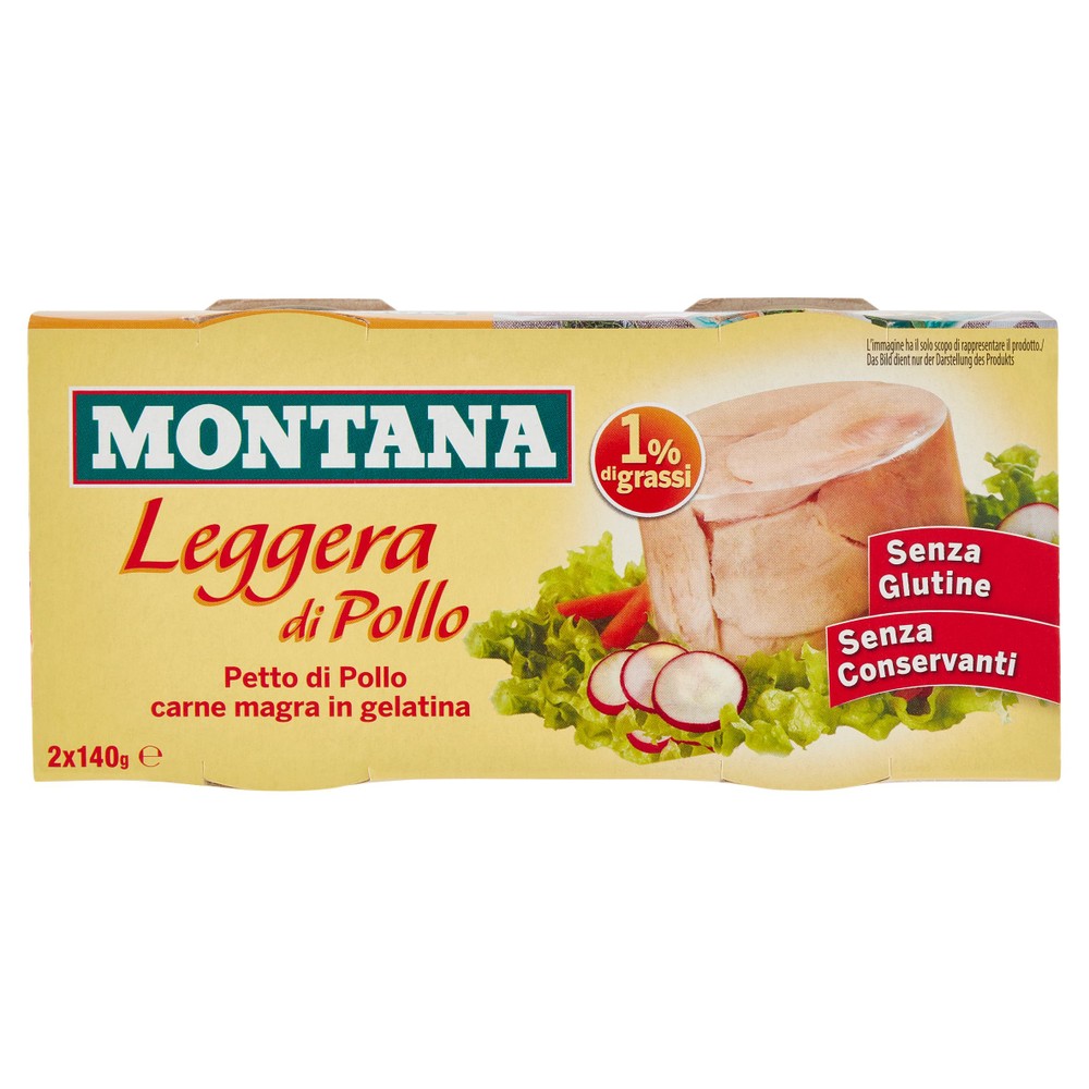 MONTANA CARNE DI POLLO GR 140X2