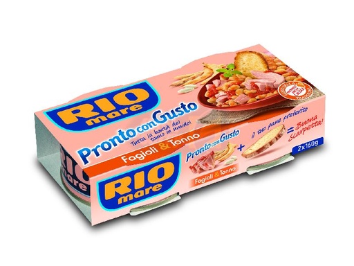 [004914] RIO MARE PIATTOPRONTO FAGIOLI G160X2