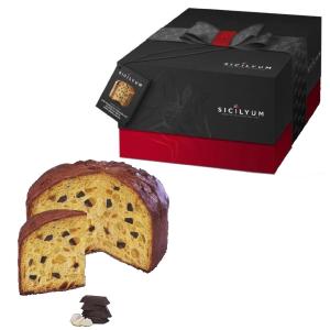 [74201] PANETTONE PERE E CIOCCOLATO 1000 G SCATOLA SICILYUM